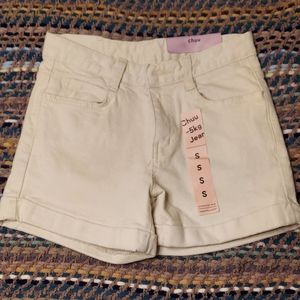 Cream shorts girls small